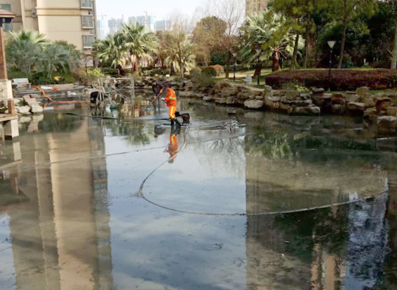 磁县景观池淤泥清理